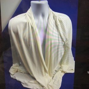 Paula Deen White Creem Colored Cardigan size small